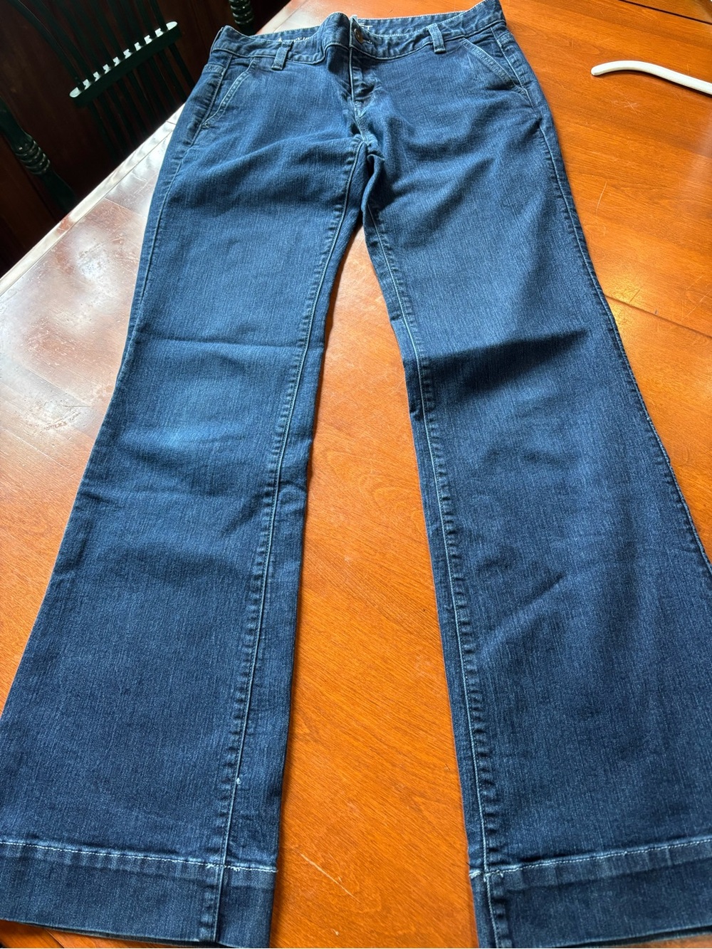 LOFT Dark Blue Wide-Leg Jeans